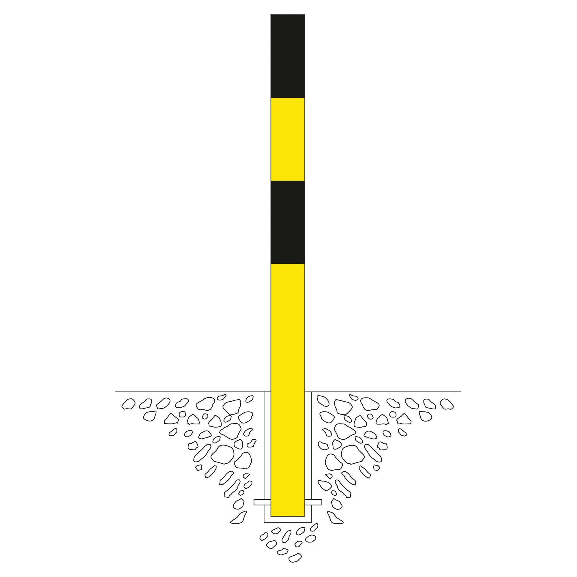 Pullert - Ø76mm - Nedstøbt - Billede 3