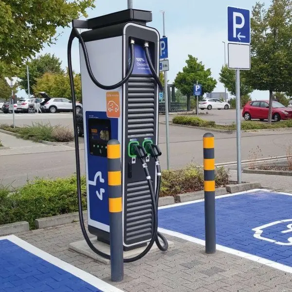 Alternative view of Bollards for Charging Stations - Concrete-In