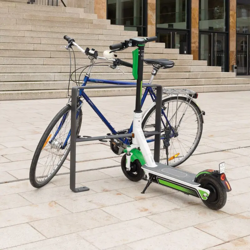 Alternative view of Bike Rack and E-Scooter Rack Combo - GILA