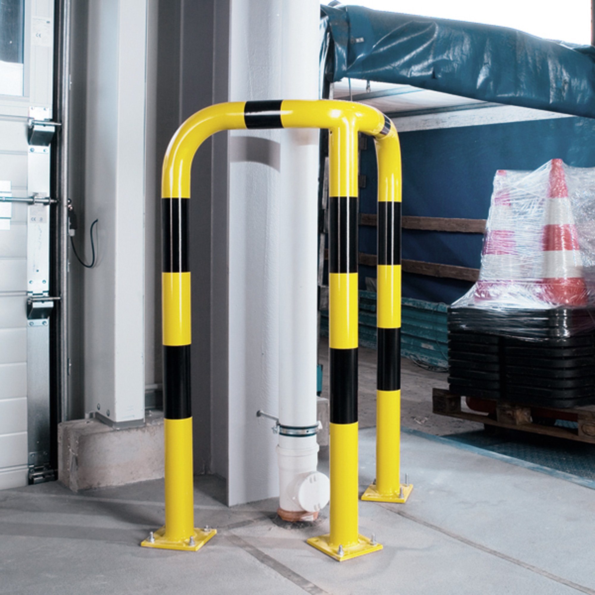 Corner Impact Protection Hoop - Three-Legged - Ø76mm - Image 4