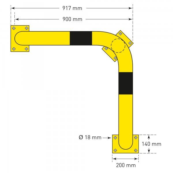 Kulmatörmäyssuojakaari XL - Ø108mm - Image 6