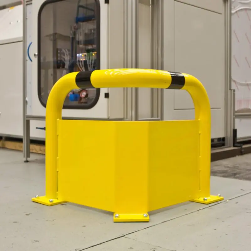 Alternative view of Impact Protection - Corner Guard with Underrun Protection - Ø76mm