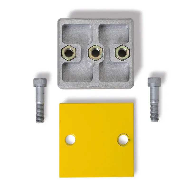 Plank Extension Kit, Aluminum, Hot-Dip Galvanized with Yellow Plastic Coating