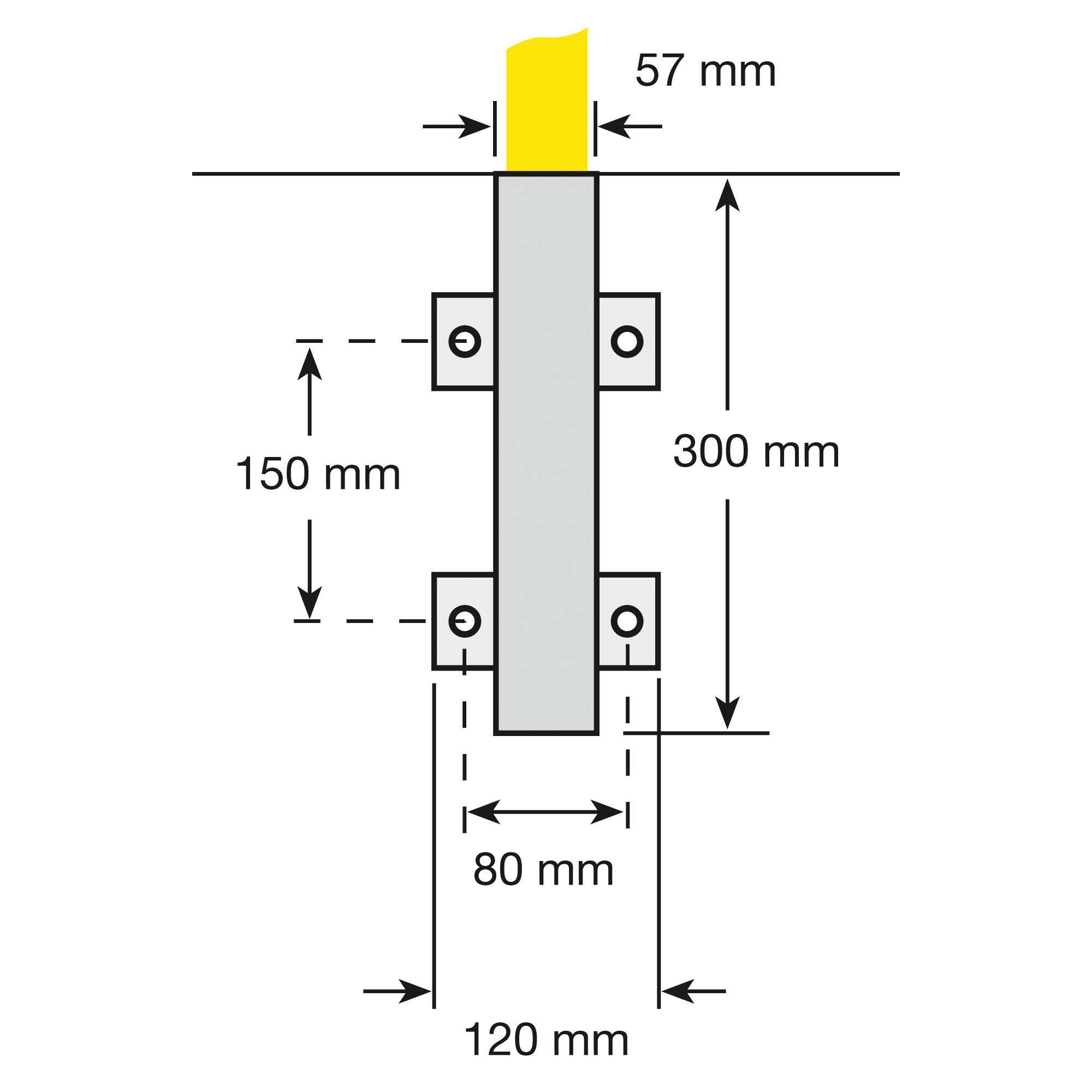 Indstikshylster - Varmgalvaniseret - 120/300 - Billede 3