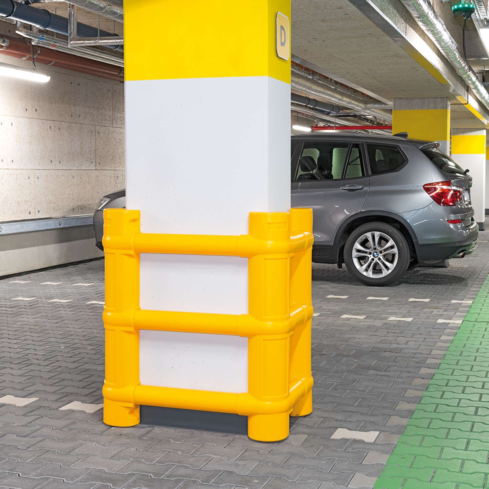 Alternative view of S&auml;ulenschutz aus ECO-Kunststoff - Set mit vier Seitenteilen - 1000 x 770 mm (H x B)