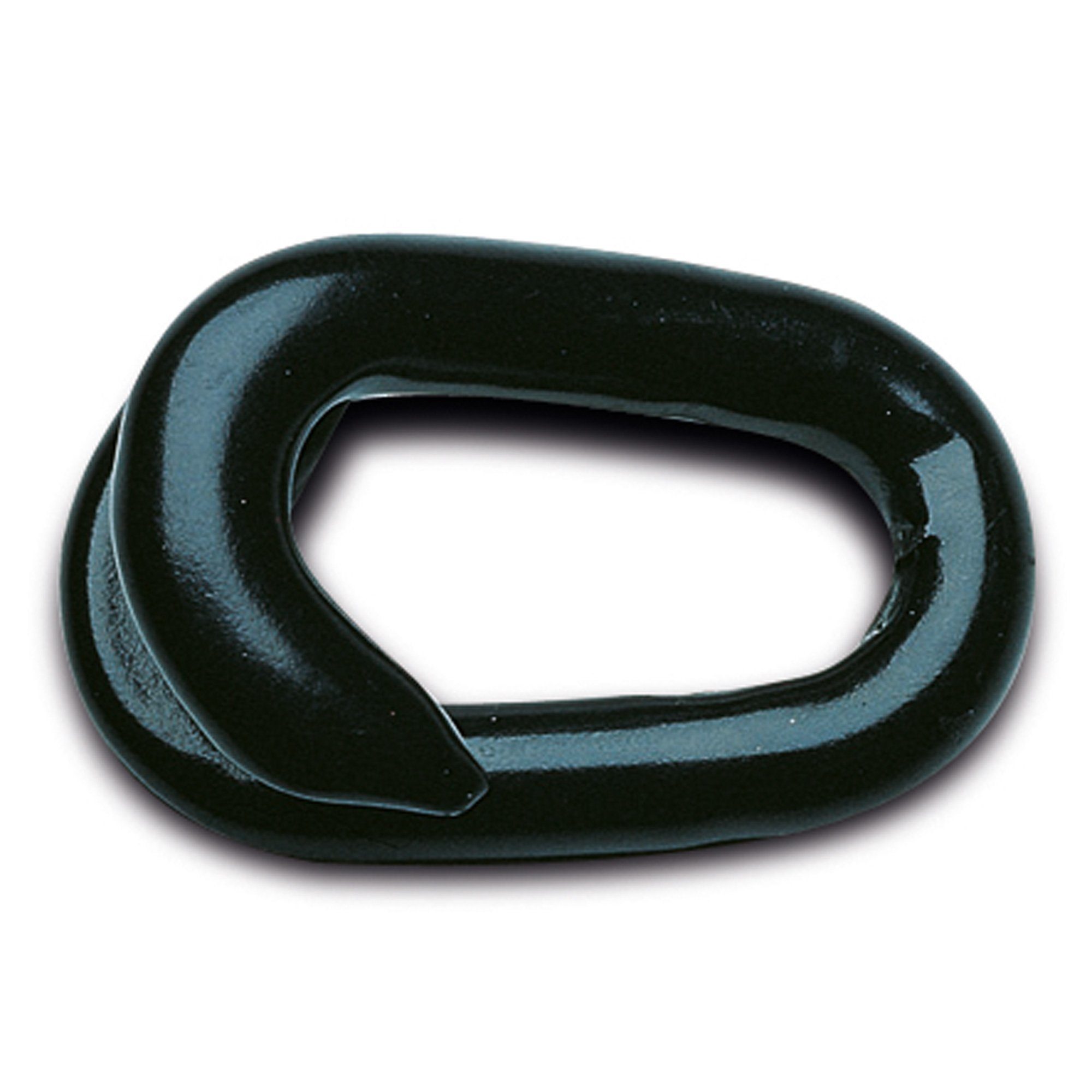 Kettenverbindungsglied verzinkter Stahl – kunststoffbeschichtet schwarz / 10 St.
