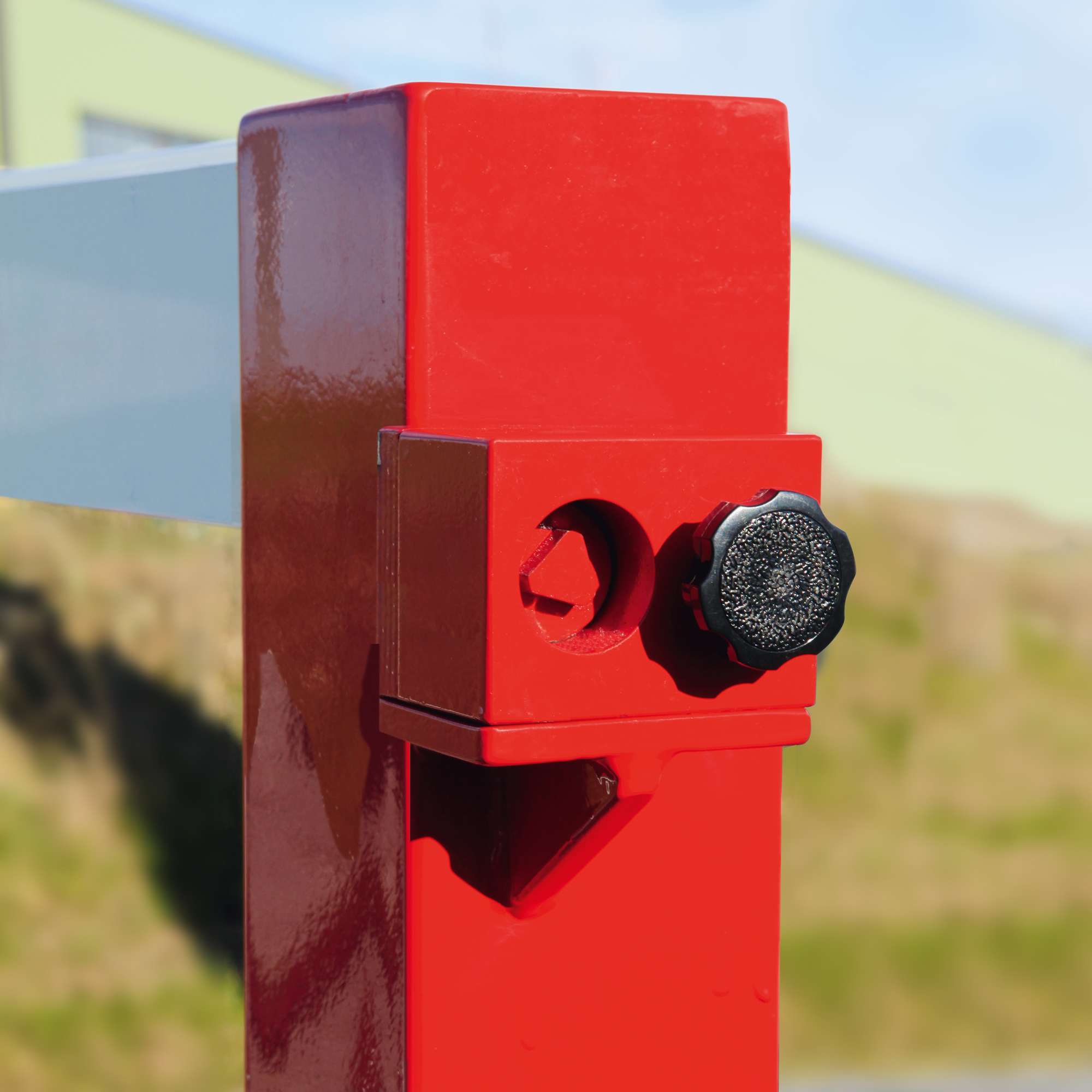 Fire Department Triangle Lock - Manual Boom Gate Instead of Cylinder Lock