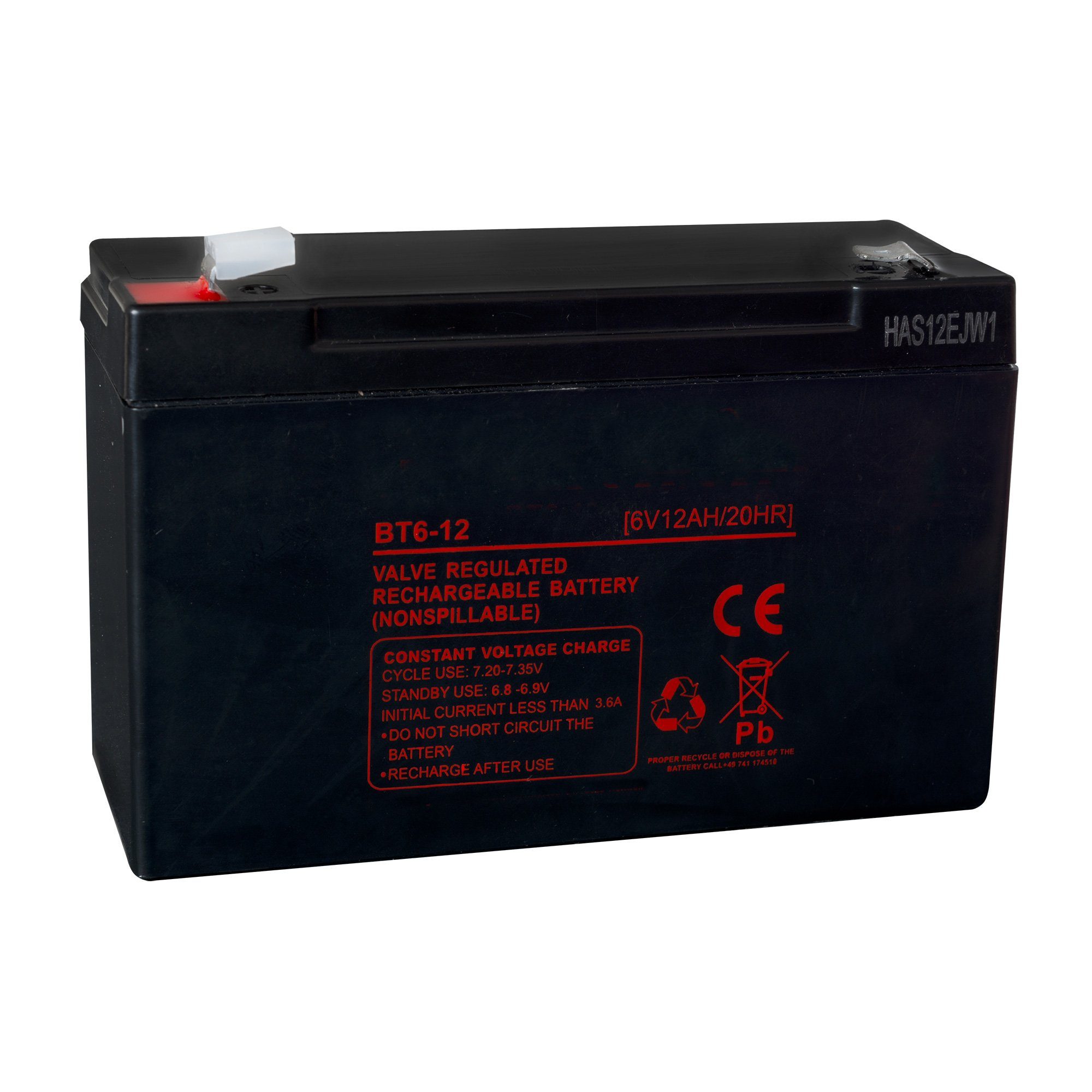 Zusätzliche wiederaufladbare Batterie (6 Volt) für COMPACT Schranke