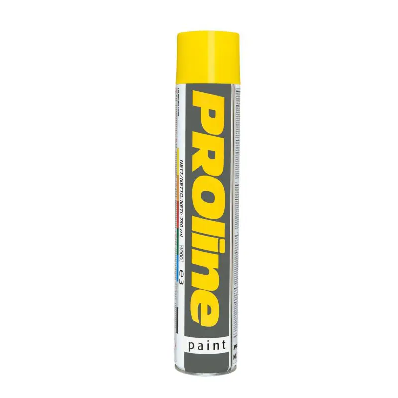 Line Marking Paint PROline 750ml Spray - Yellow