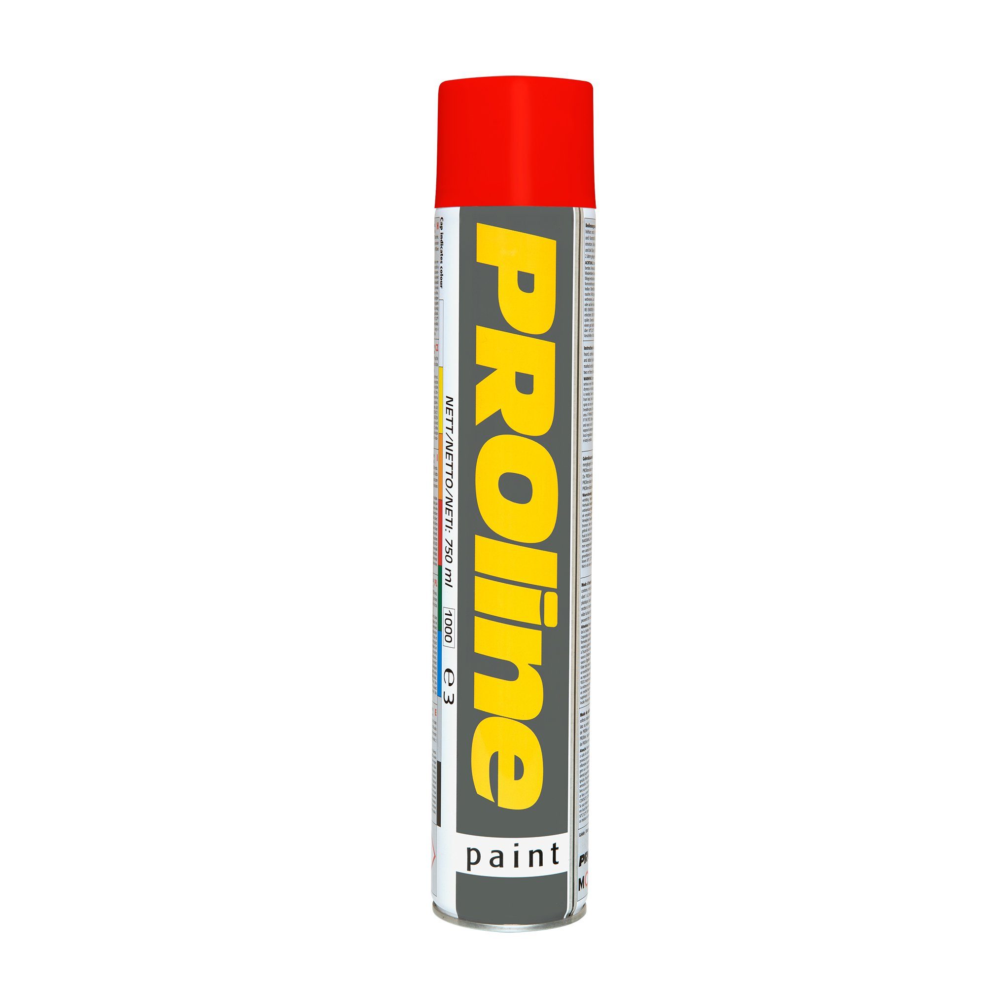 Linjemarkeringsmaling PROline 750ml spray - Rød