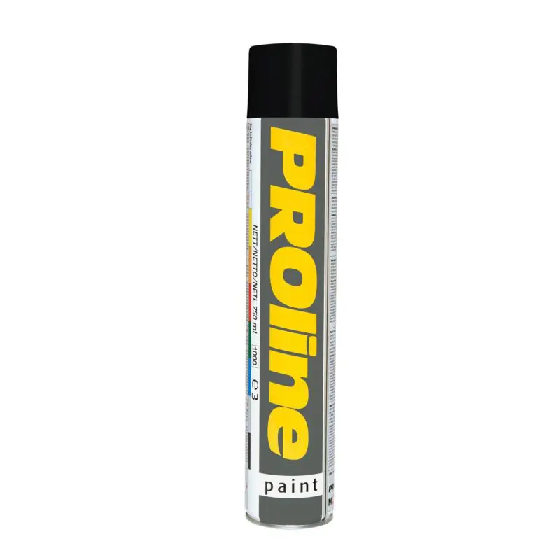 Line Marking Paint PROline 750ml Spray - Black