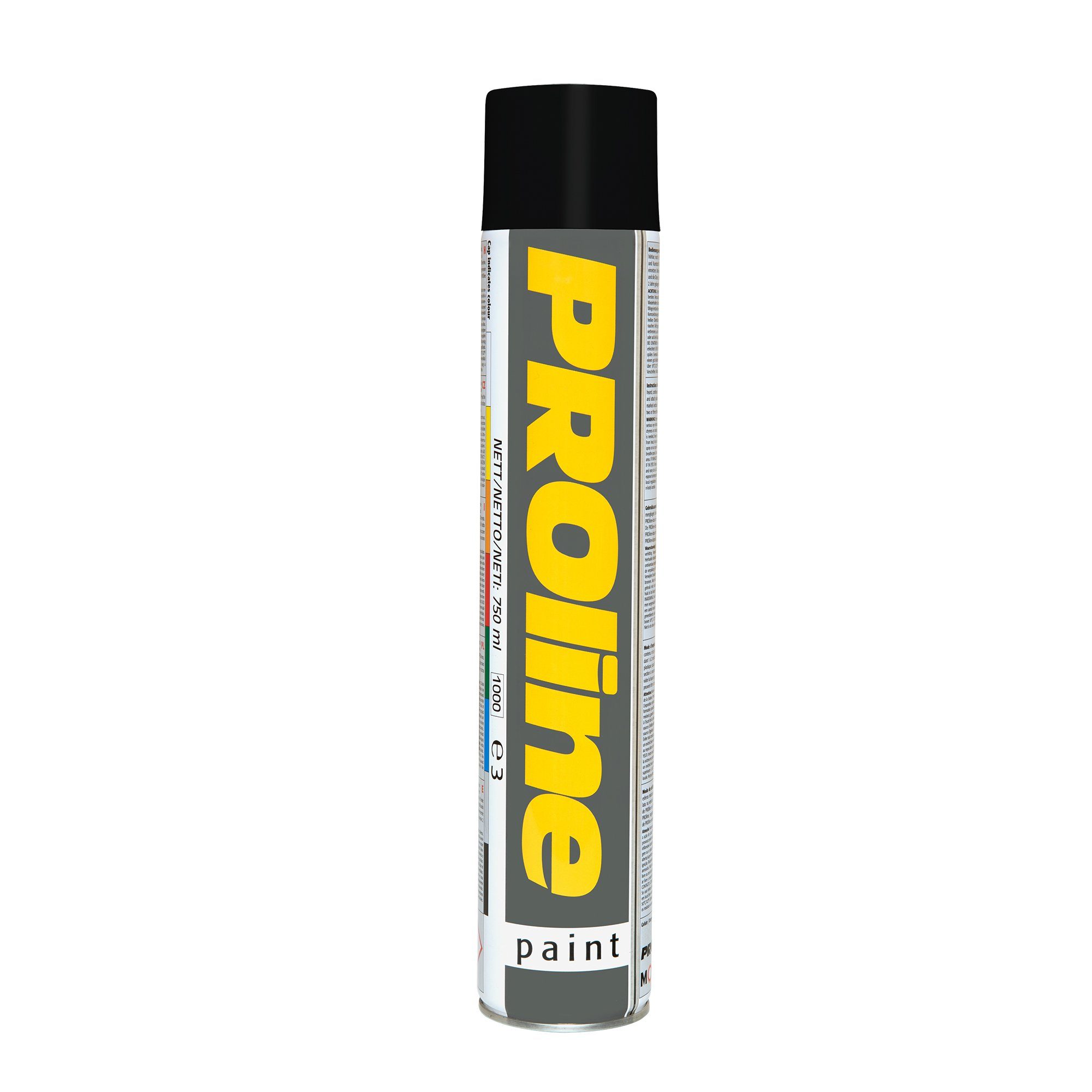 Linjemarkeringsmaling PROline 750ml spray - Sort