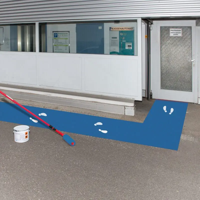 Floor Paint - Outdoor Industrial Coating - Blue RAL 5017