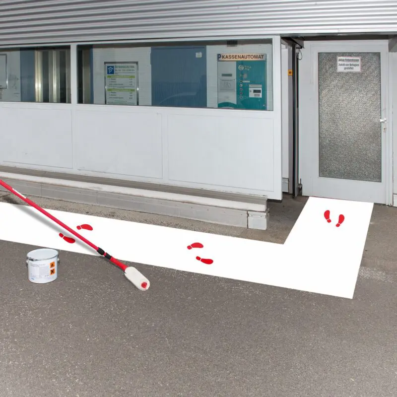 Floor Paint - Outdoor Industrial Coating - White RAL 9016