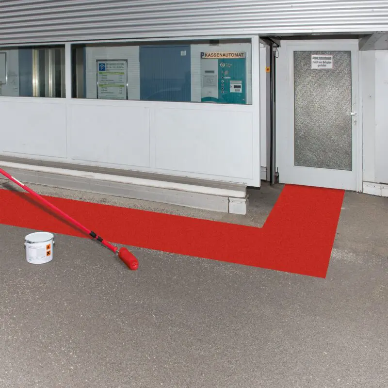 Floor Paint - Outdoor Industrial Coating - Red RAL 3020