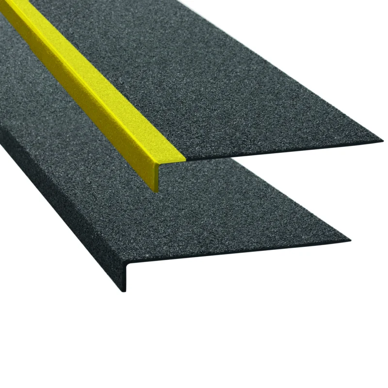 Stair Nosing - Anti-Slip Stair Edge Profile in Fiberglass-Reinforced Plastic