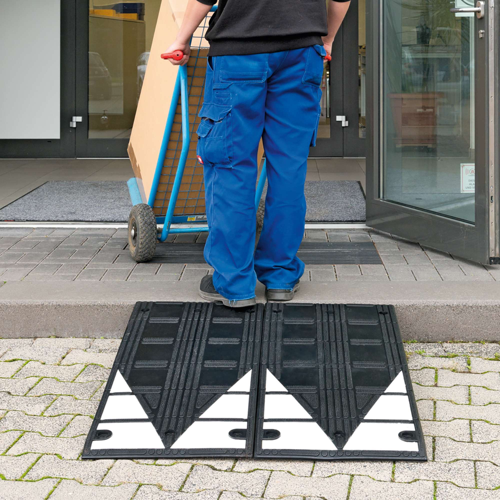 Alternative view of Fortausrampe XL - 450x1000x75mm (BxLxH) - Gummiterskel