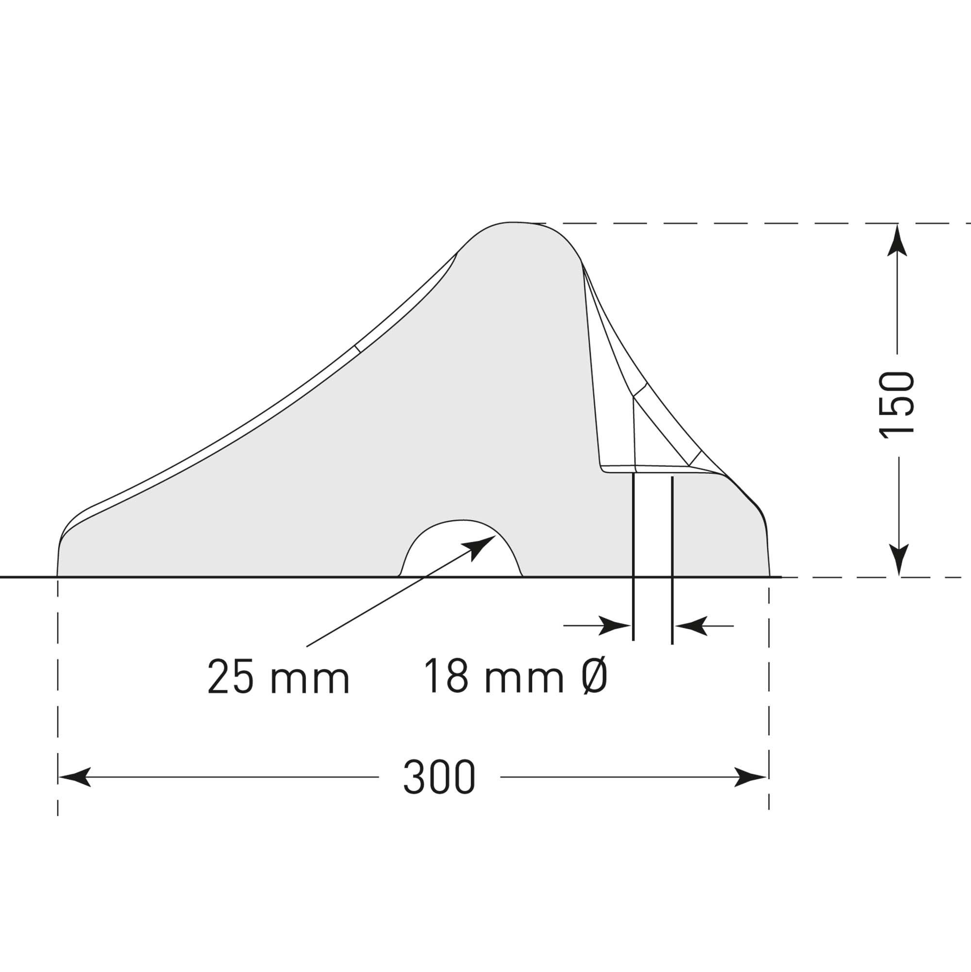 Pyöräeste kuorma-autoille - 1000x300x150mm - Image 3