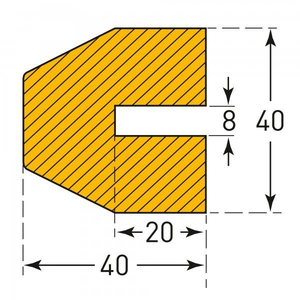 Beam Protectors / Edge Protectors in Foam Rubber - Push-Fit - Image 9