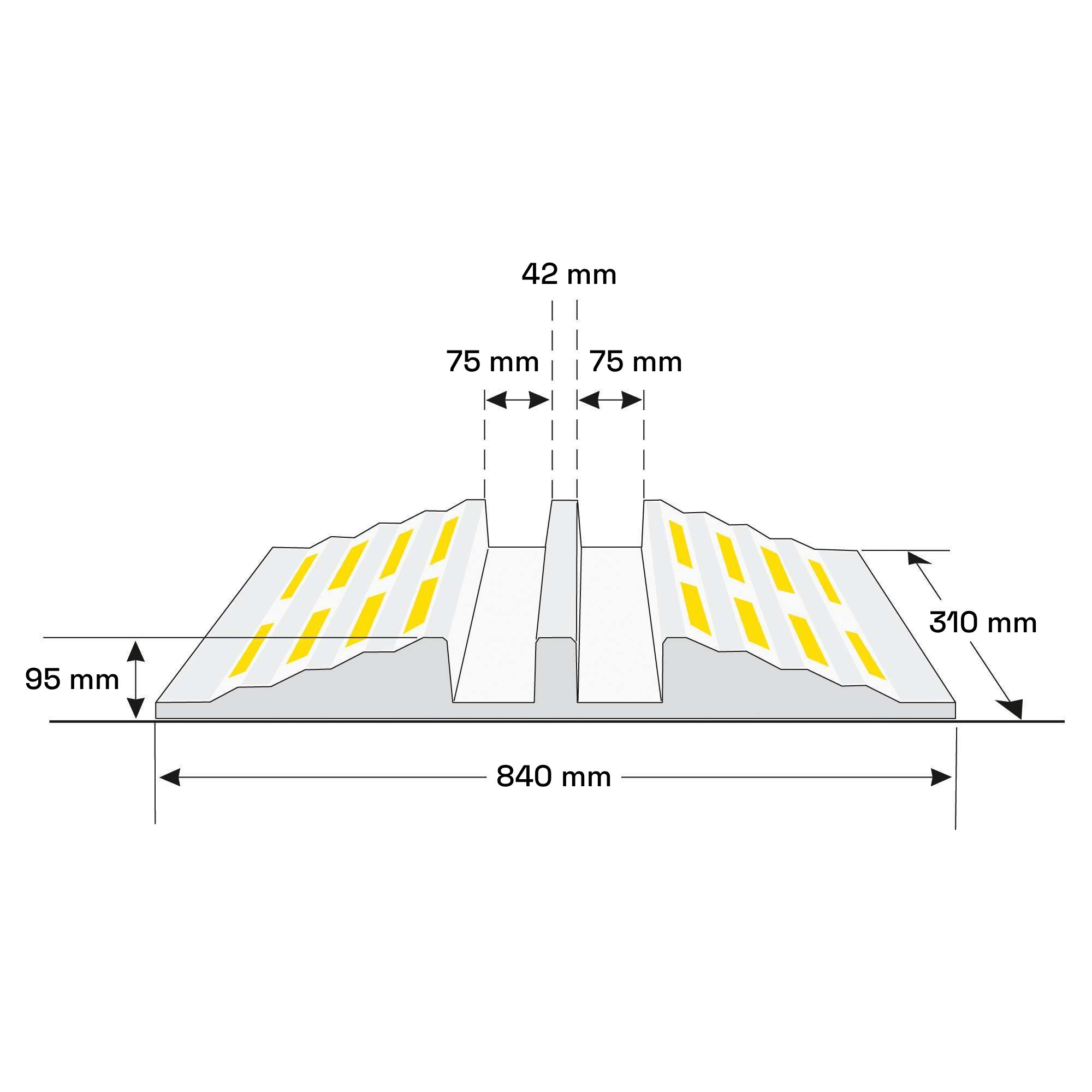Kabelbro – 2 x 75mm kabler/slanger - Bilde 4