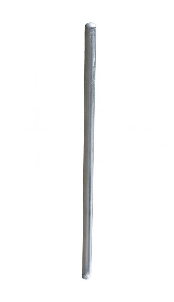 Skiltstolpe for innstøping - Ø60 mm - høyde: 1550 mm - Galvanisert / Varmforsinket