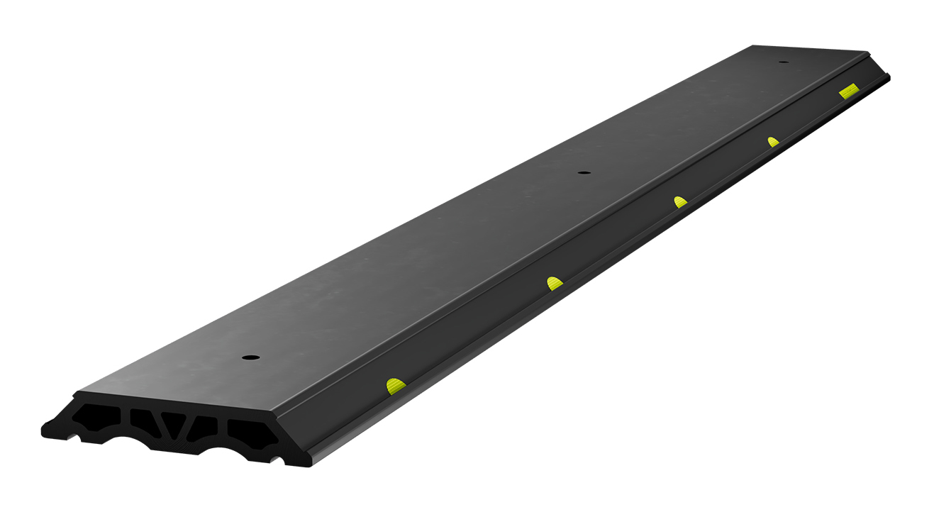 Flexibump 240 cm Eco EPDM Refleks 10 stk Gul