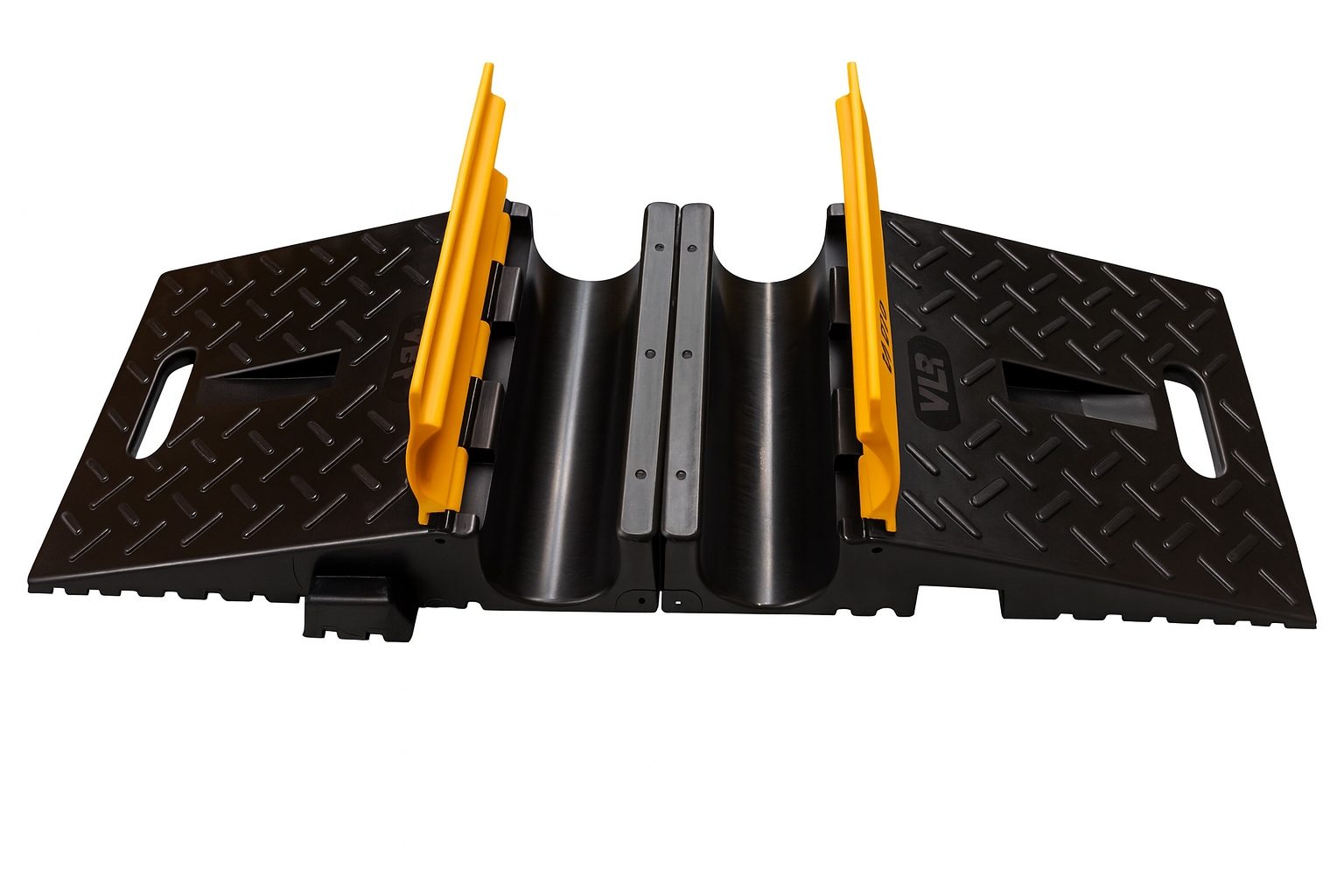 Heavy-Duty Rubber Cable Protector for Cables and Hoses - 850x300 mm