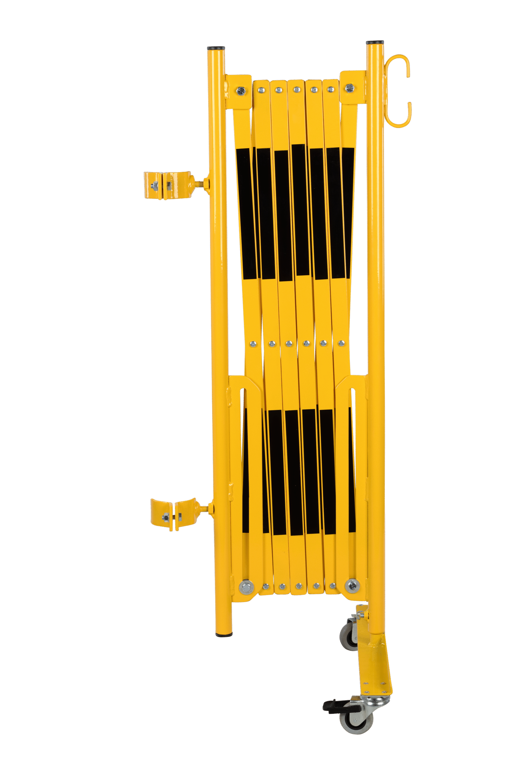 Uttrekkbar avsperring for montering på Ø60mm pullert - Gul/svart - Maks lengde 3600 mm - Bilde 4