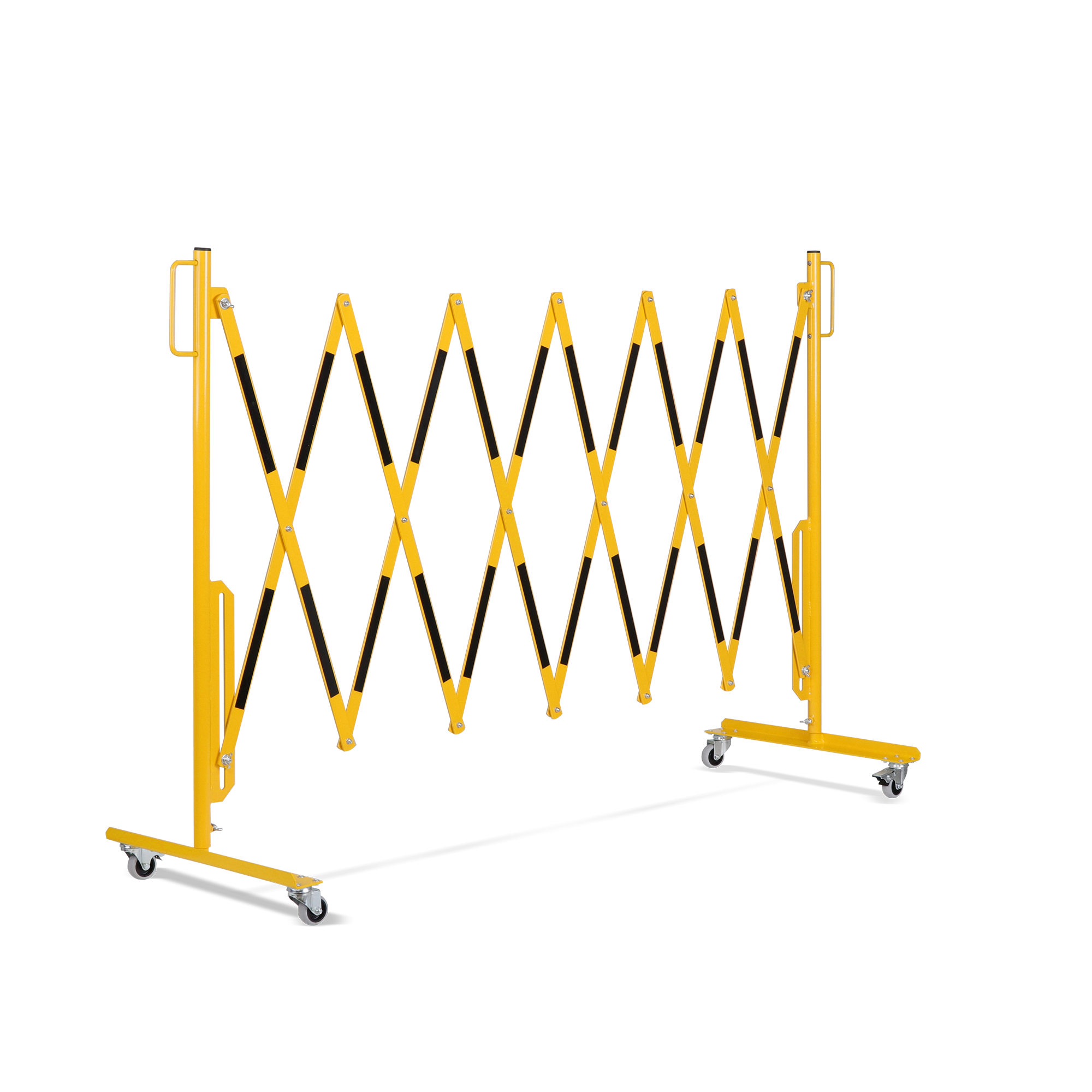 Retractable Barrier with Wheels - Yellow/Black - Max Length 3600 mm - Image 4
