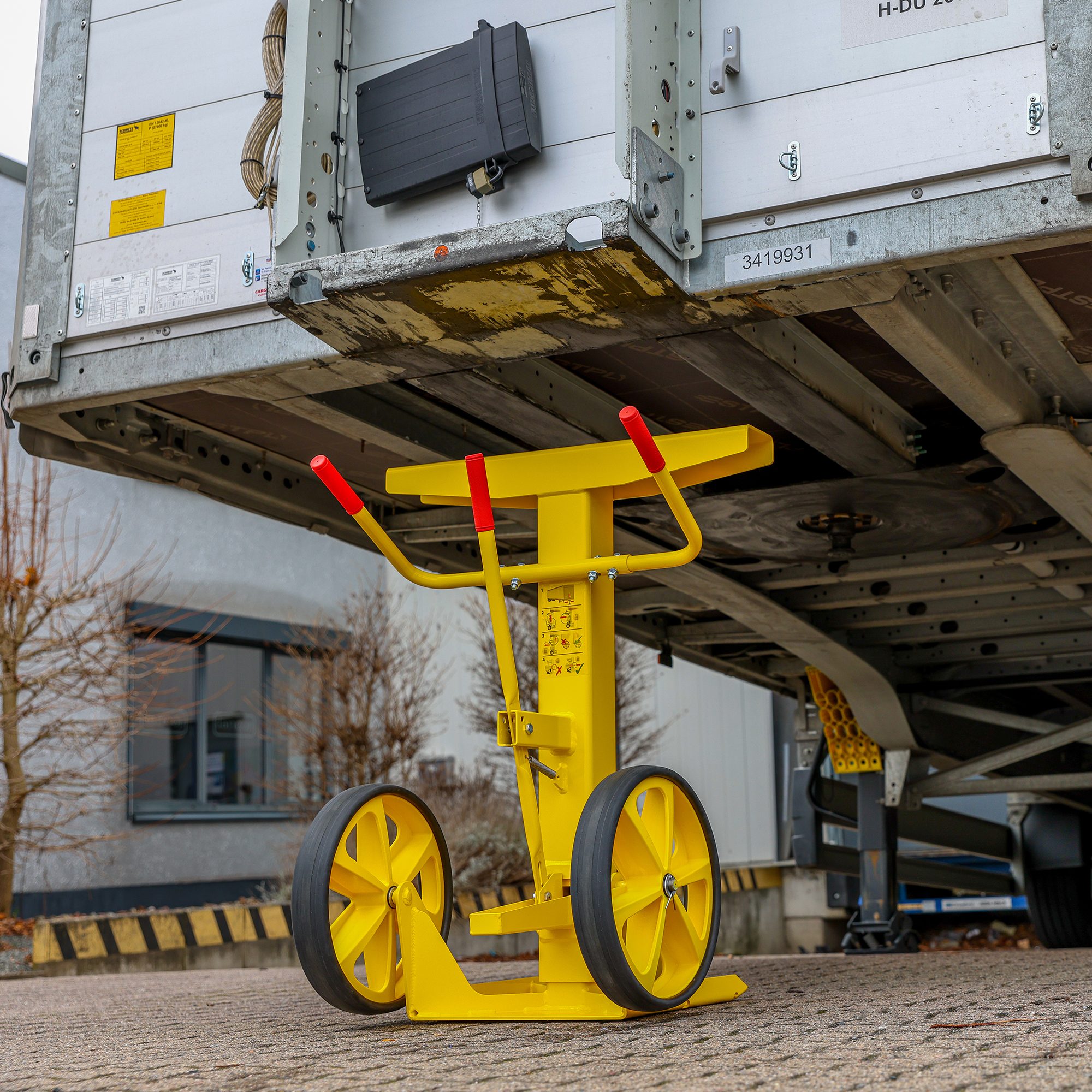 Alternative view of Teleskopisk trailerstøtte - 40 ton