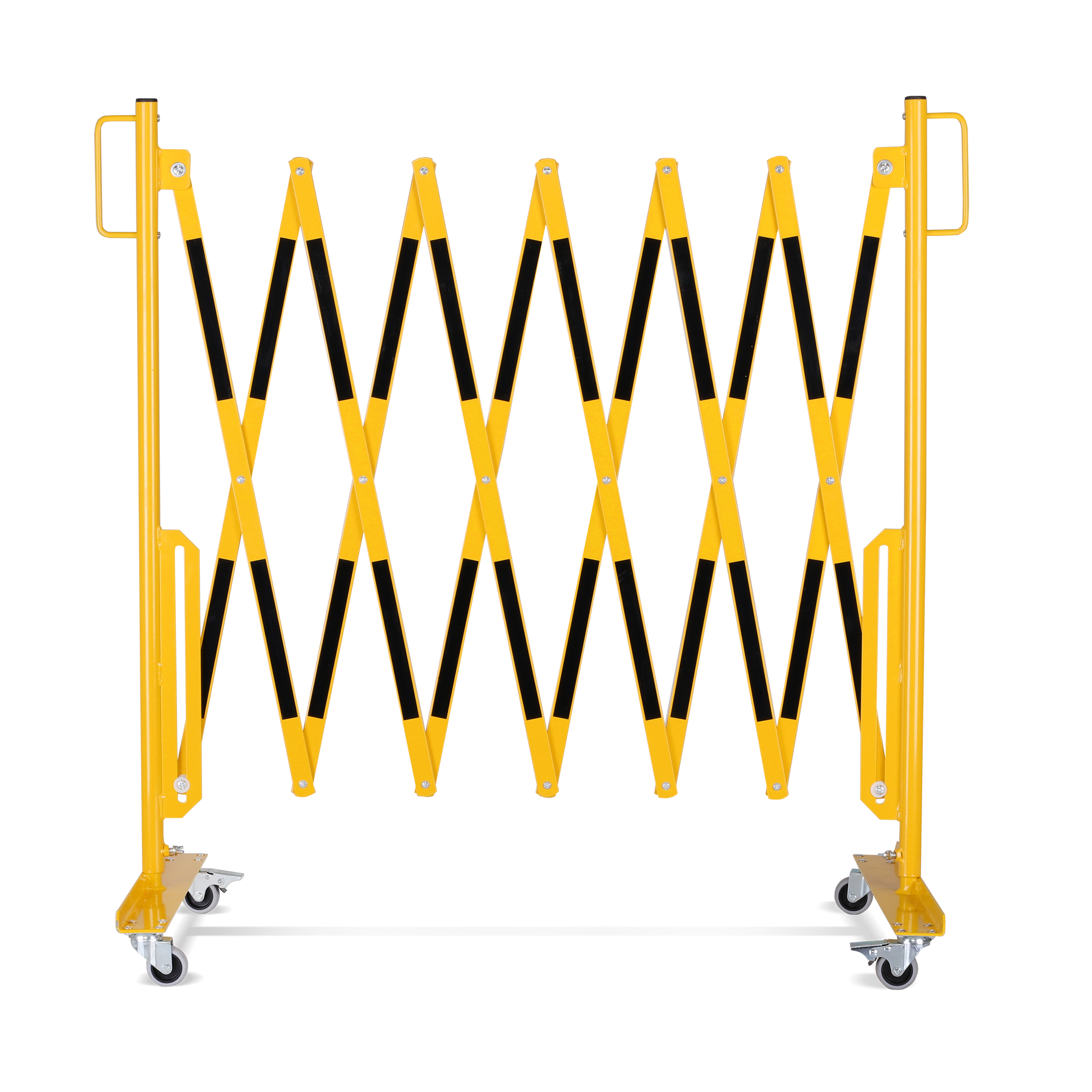 Retractable Barrier with Wheels - Yellow/Black - Max Length 3600 mm - Image 3