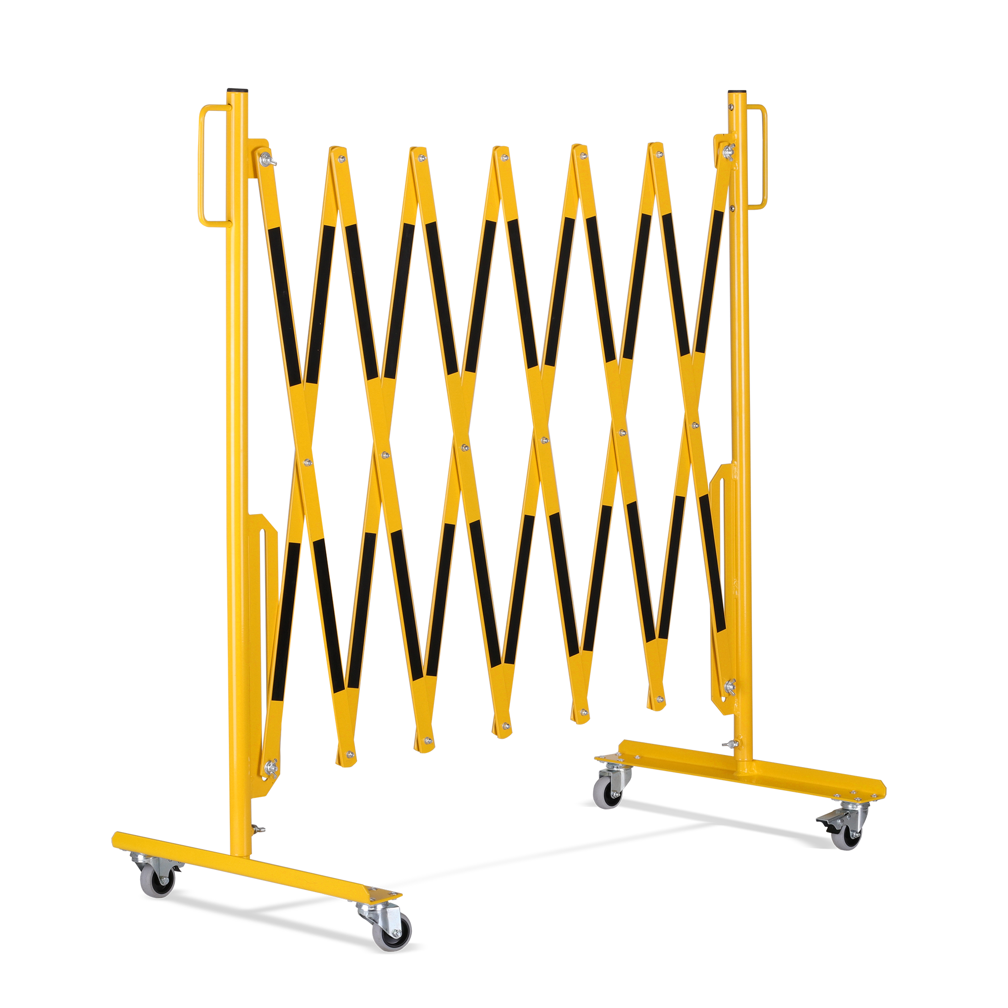 Retractable Barrier with Wheels - Yellow/Black - Max Length 3600 mm - Image 5