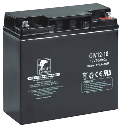 Batterie 12V-18Ah für Geschwindigkeitsanzeige