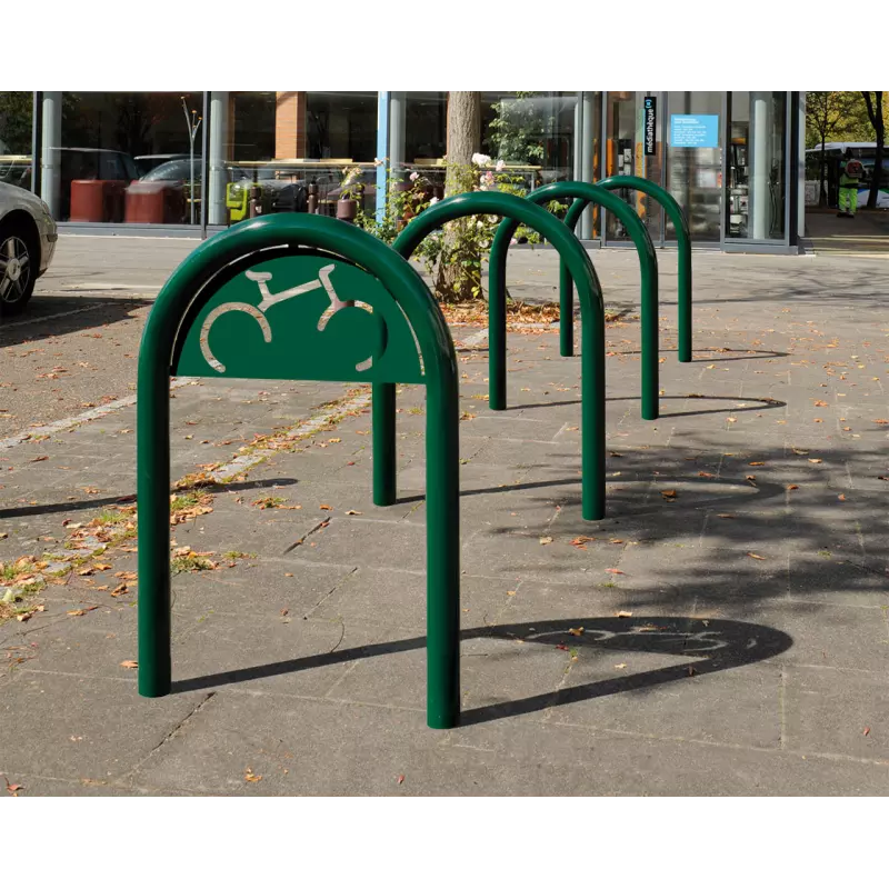 Alternative view of Cykelställ låsbåge - 1 000 mm högt - Ø60 mm rör - Trombone
