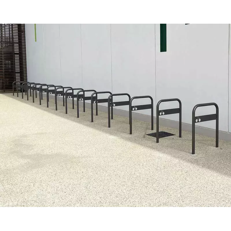 Fahrradständer Anlehnbügel mit Schildpaneel – Bild 6