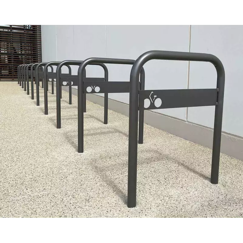 Fahrradständer Anlehnbügel mit Schildpaneel – Bild 9