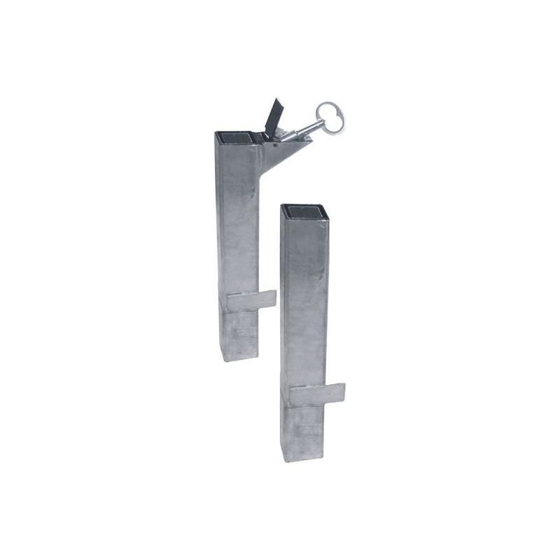 Lock Block Socket System for Removable Railings