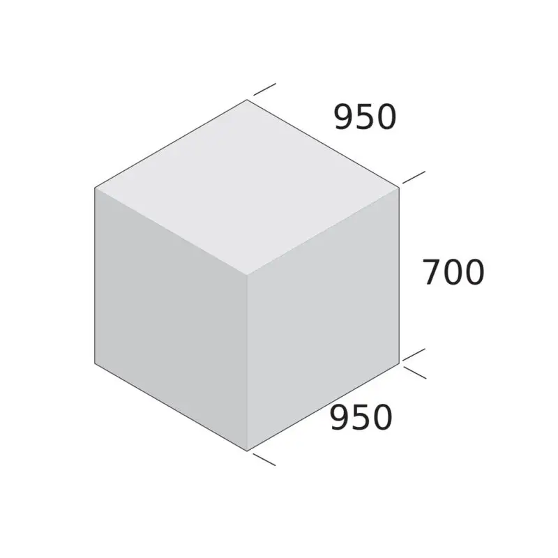 Alternative view of Concrete Seating Bollard - Kuben