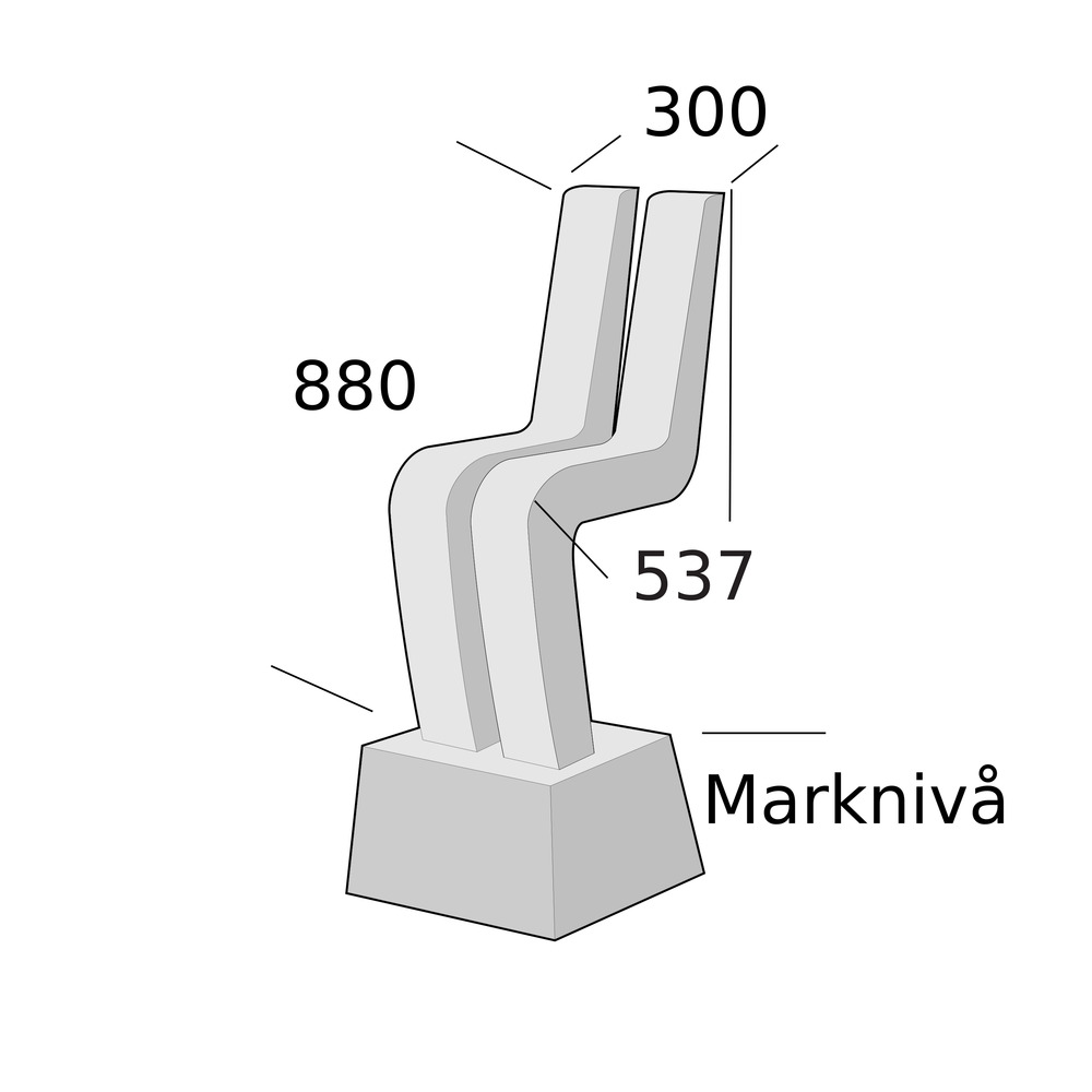 Alternative view of Betoninen istuinkaluste - Tango