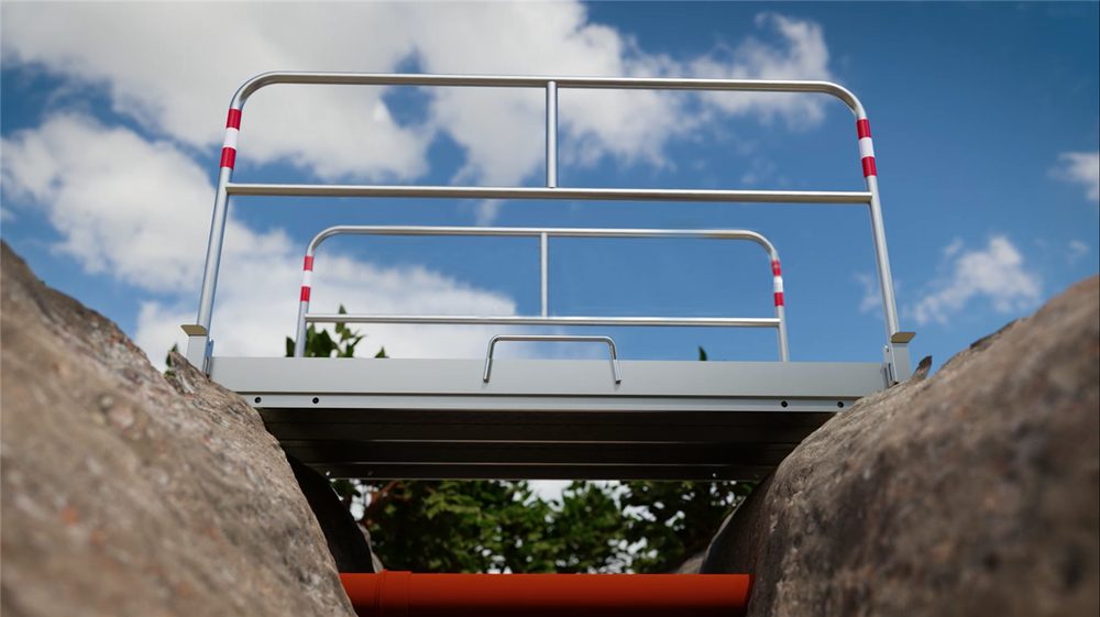 Aluminum Trench Bridge Set with Carrying Handles - Image 3