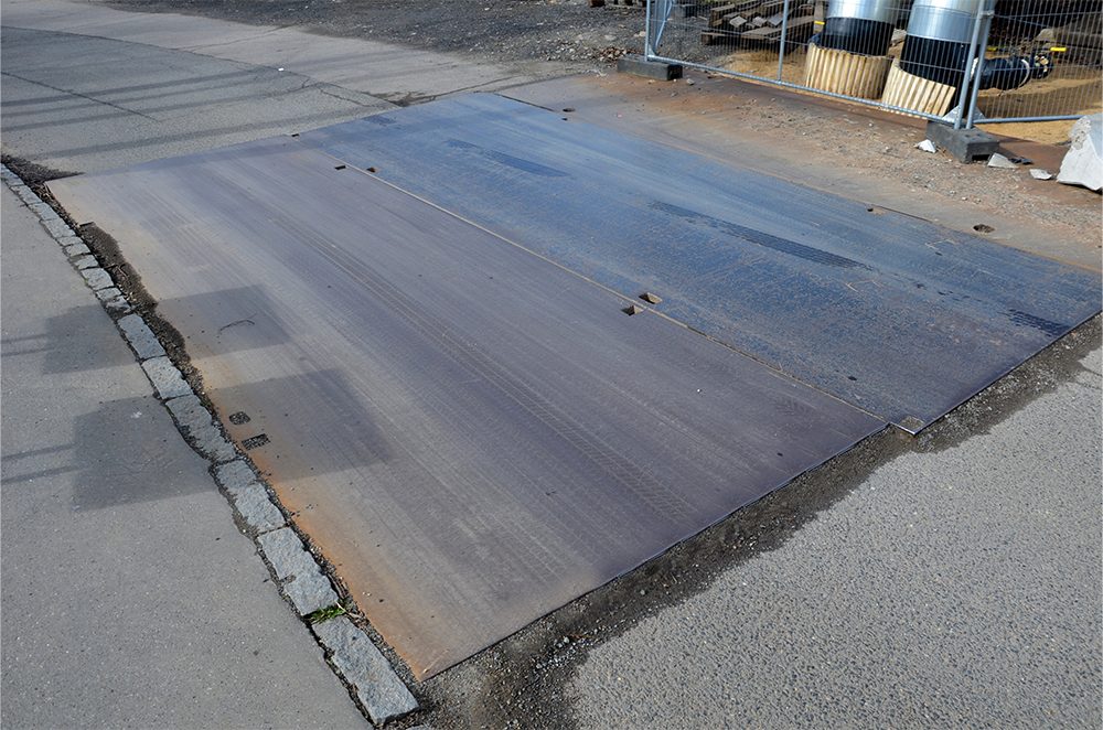 Alternative view of Kjøreplate / Markplate i stål – Tykkelse 20mm
