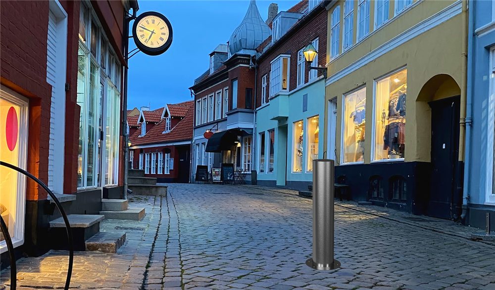 Alternative view of Halbautomatischer Poller aus Edelstahl - Ø154mm