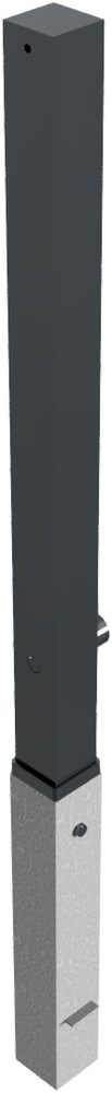 Pullerter - 70 x 70 mm - Avtakbar med lås - Bilde 4