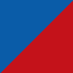 Blå/Rød