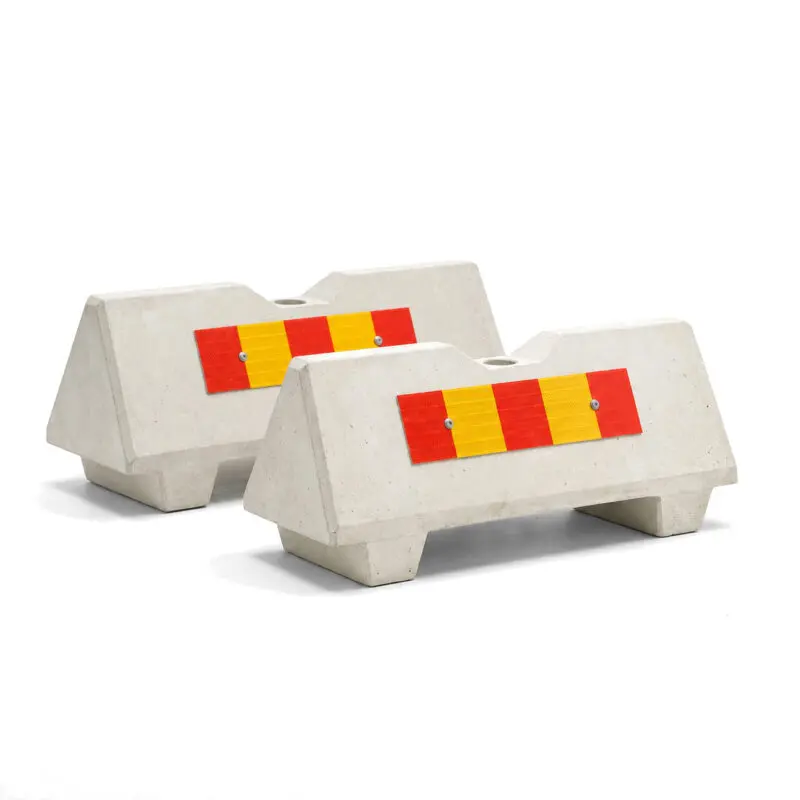 Concrete Barrier Block - Standard with Post Hole - 2-pack